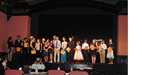  "YOU GOT RHYTHM" CLOSING CEREMONY. The prize-winners in piano, violin and voice competition. The First Prize of Junior won Jennifer Liu, piano teacher YEVGENY  MOROZOV,   Middlesex   County  NJ. 