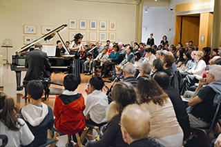  Concert series at the The Zimmerli Art Museum: flutist Amy Tu with pianist Yevgeny Morozov playing Prokofiev Sonata for Flute and Piano. 
